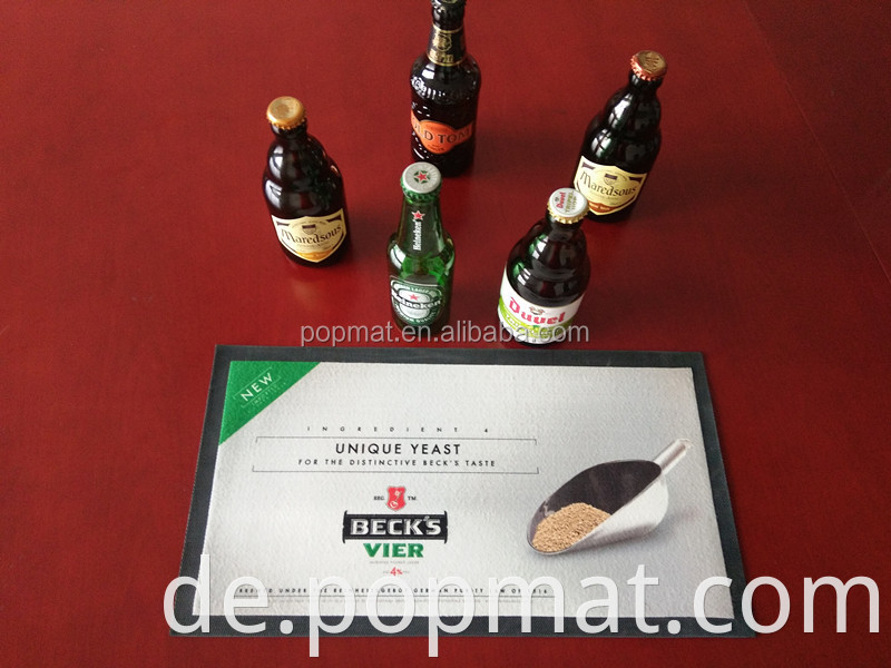 Umweltfreundliche Gummi-Bier-Bar mit Logo mit Non-Woven-Stoffmarke Markenmarke